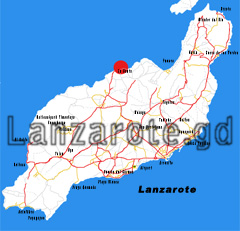 Lanzarote Karte La Santa